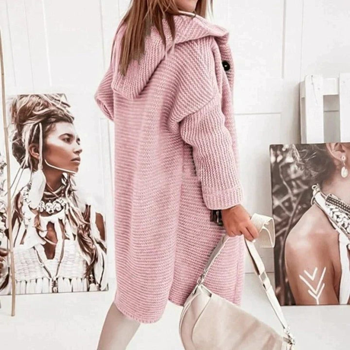 Lioba | Women's Long Ribbed Knit Cardigan