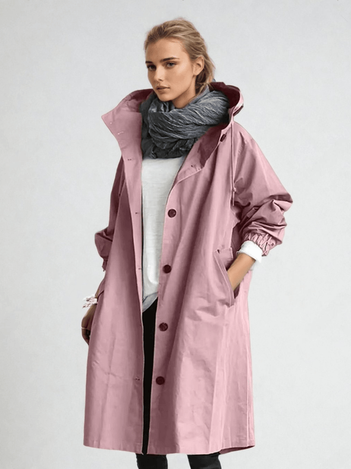 Tamora | Women's Oversized Button-Down Trench Coat