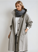 Tamora | Women's Oversized Button-Down Trench Coat