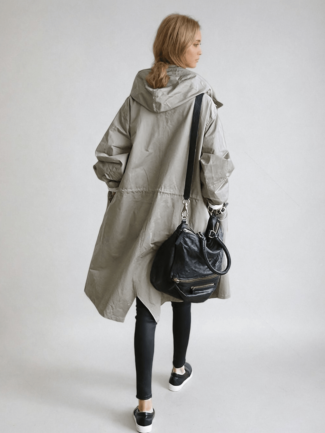 Tamora | Women's Oversized Button-Down Trench Coat