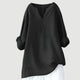 Damen Luftige Leichte Bluse – Lockere Langarm-Bluse für jeden Tag