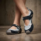 Vesper-Rose | Women's Cushioned Strap Walking Shoes