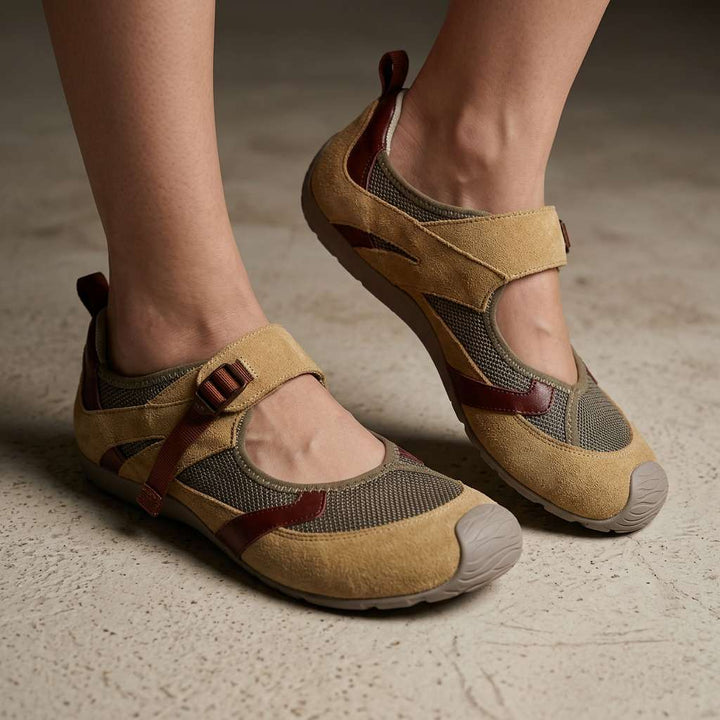 Vesper-Rose | Women's Cushioned Strap Walking Shoes