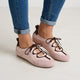 Valmira | Women's Lace-Up Suede Ballet Flats