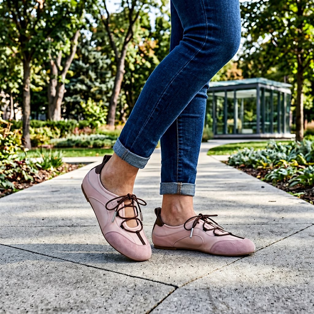 Valmira | Women's Lace-Up Suede Ballet Flats