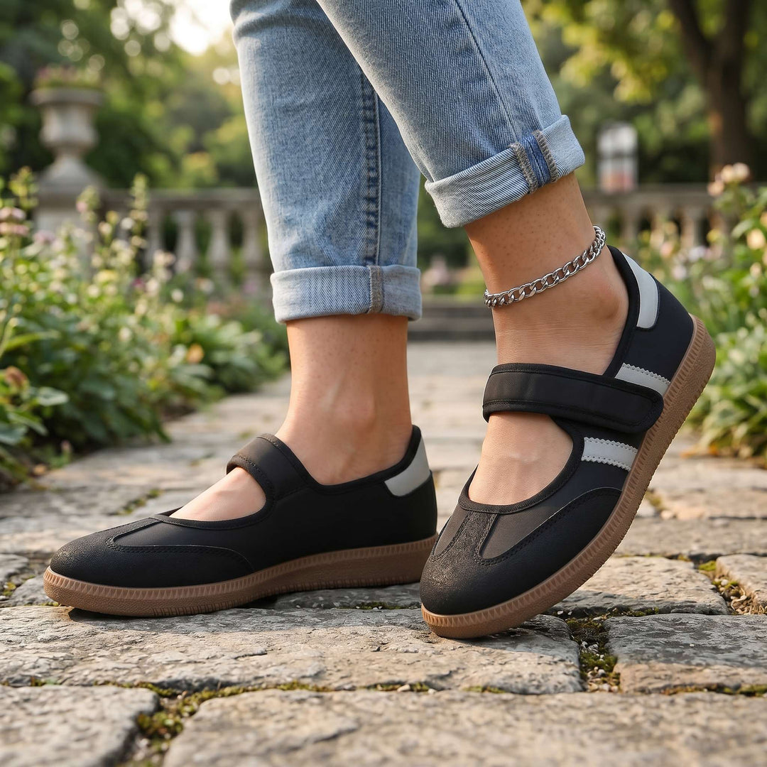 Velisse | Women's Velcro-Strap Comfort Flats