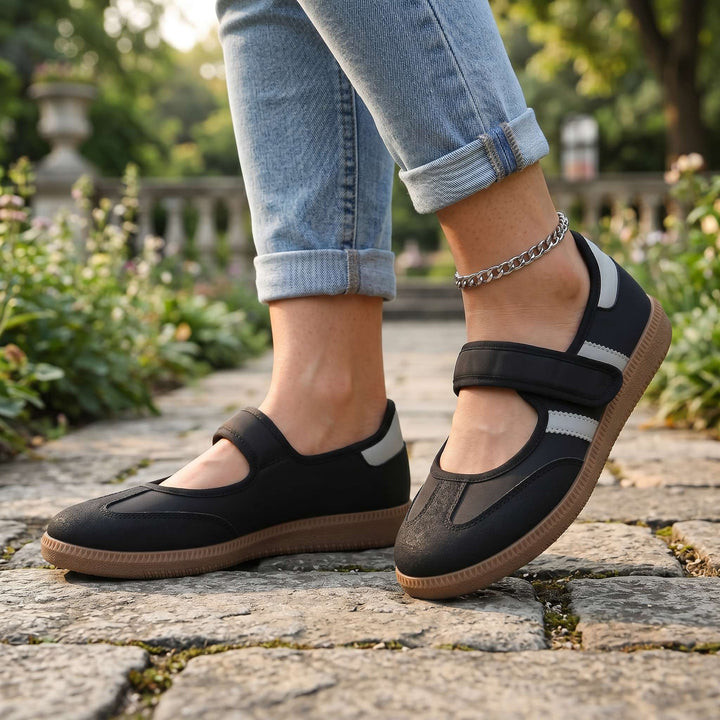 Velisse | Women's Velcro-Strap Comfort Flats