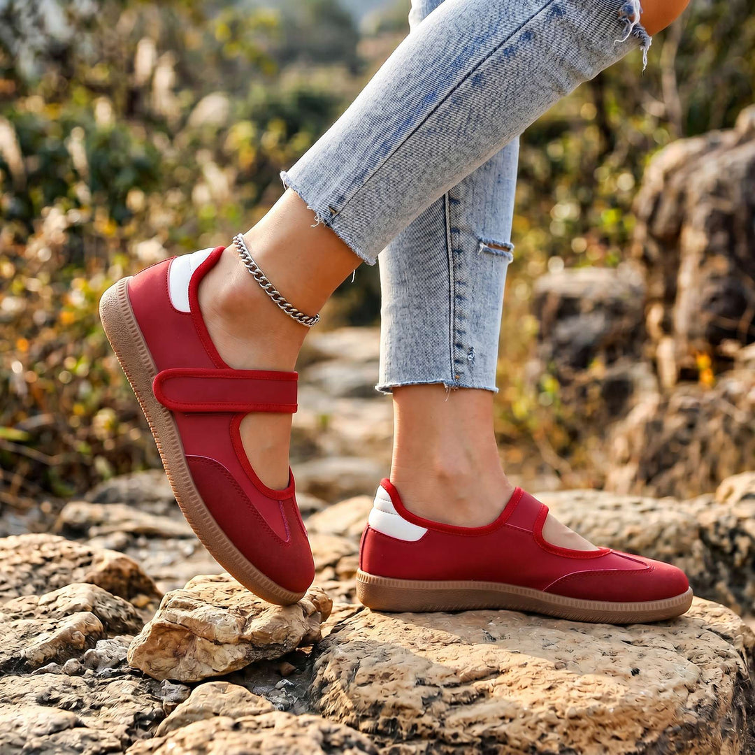 Velisse | Women's Velcro-Strap Comfort Flats