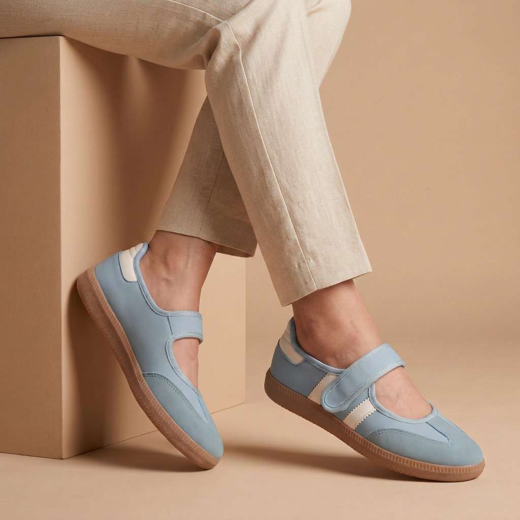 Velisse | Women's Velcro-Strap Comfort Flats