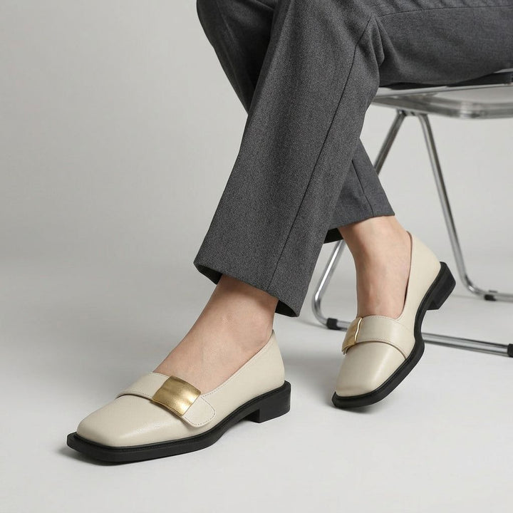 Anouska Square-Toe Comfort Loafers with Metal Plate - image 13