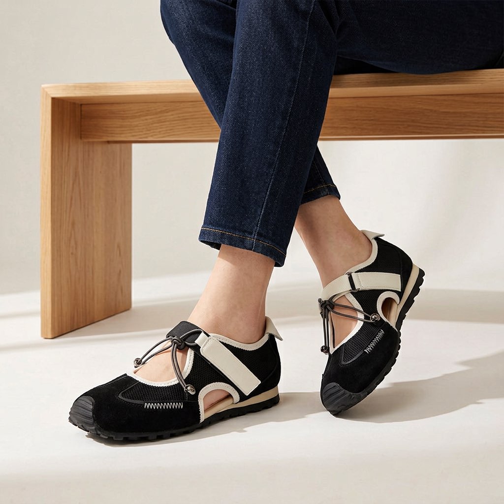 Vondra | Women's Cushioned Cut-Out Walking Shoes