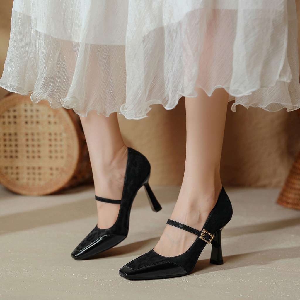 Vireille | Women's Leopard Mary Jane Pumps