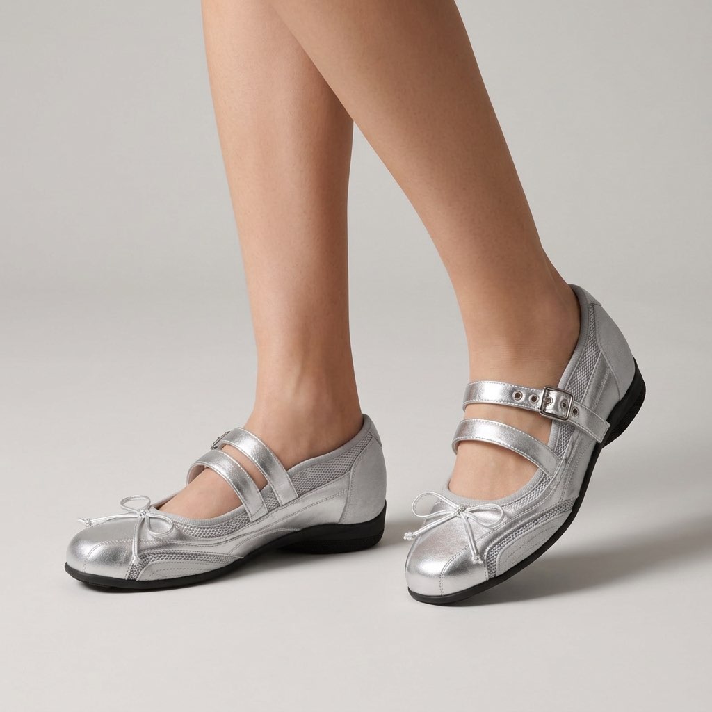 Verity-Rose | Women's Double-Strap Mary Jane Flats