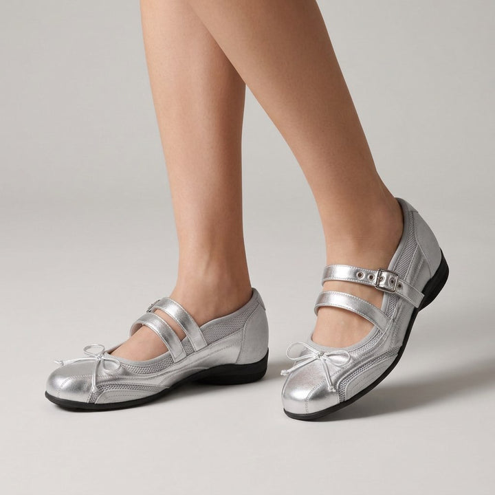 Verity-Rose | Women's Double-Strap Mary Jane Flats
