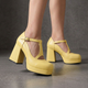 Venetia | Women's T-Bar Platform Block Heels