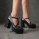 Venetia | Women's T-Bar Platform Block Heels