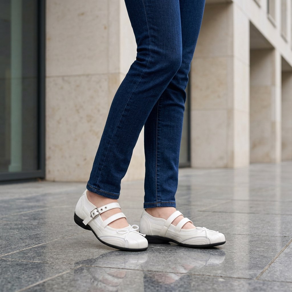 Verity-Rose | Women's Double-Strap Mary Jane Flats