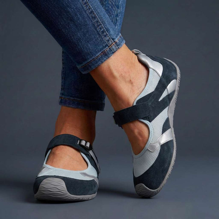 Vesper-Rose | Women's Cushioned Strap Walking Shoes