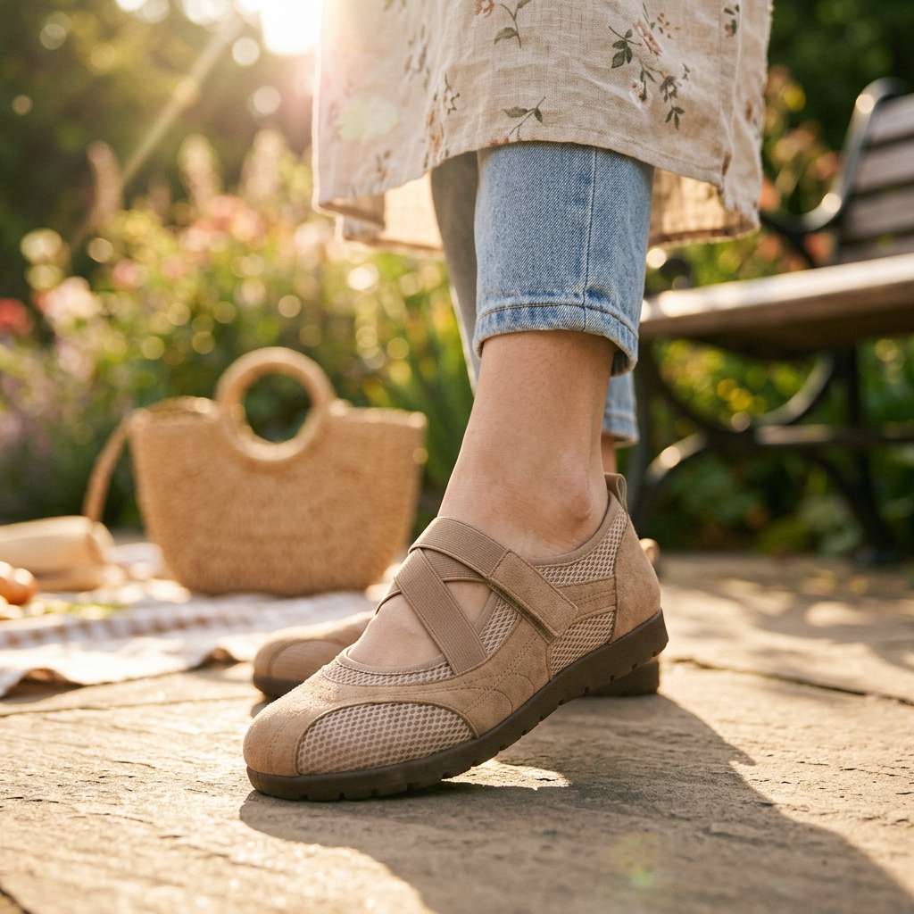 Vionna | Women's Cushioned Mary Jane Walking Shoes