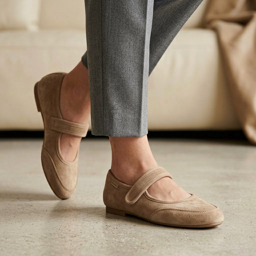 Vireo | Women's Suede Mary Jane Flats