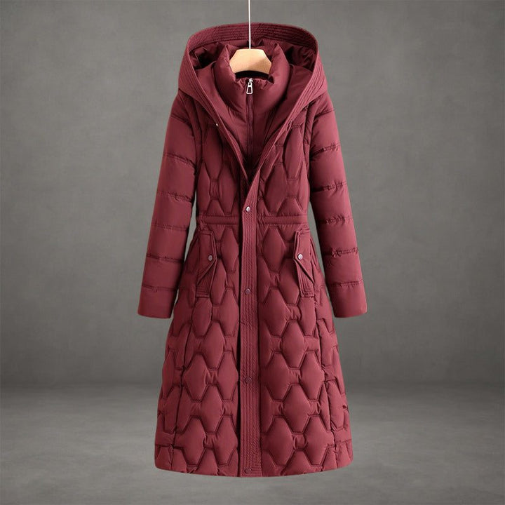 Orsolya | Women's Hooded Longline Quilted Puffer Coat