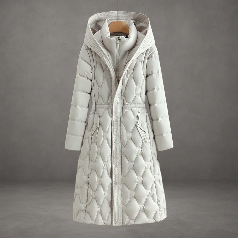 Orsolya | Women's Hooded Longline Quilted Puffer Coat