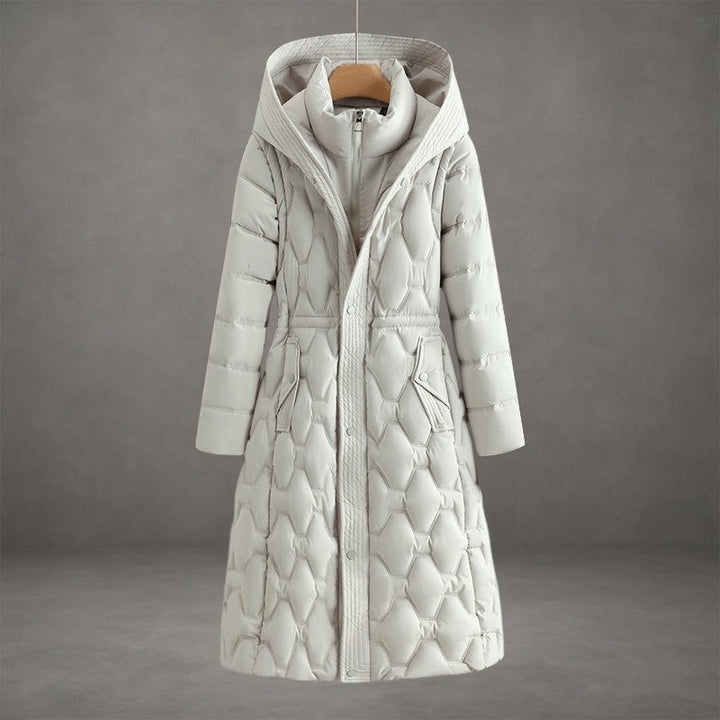 Orsolya | Women's Hooded Longline Quilted Puffer Coat