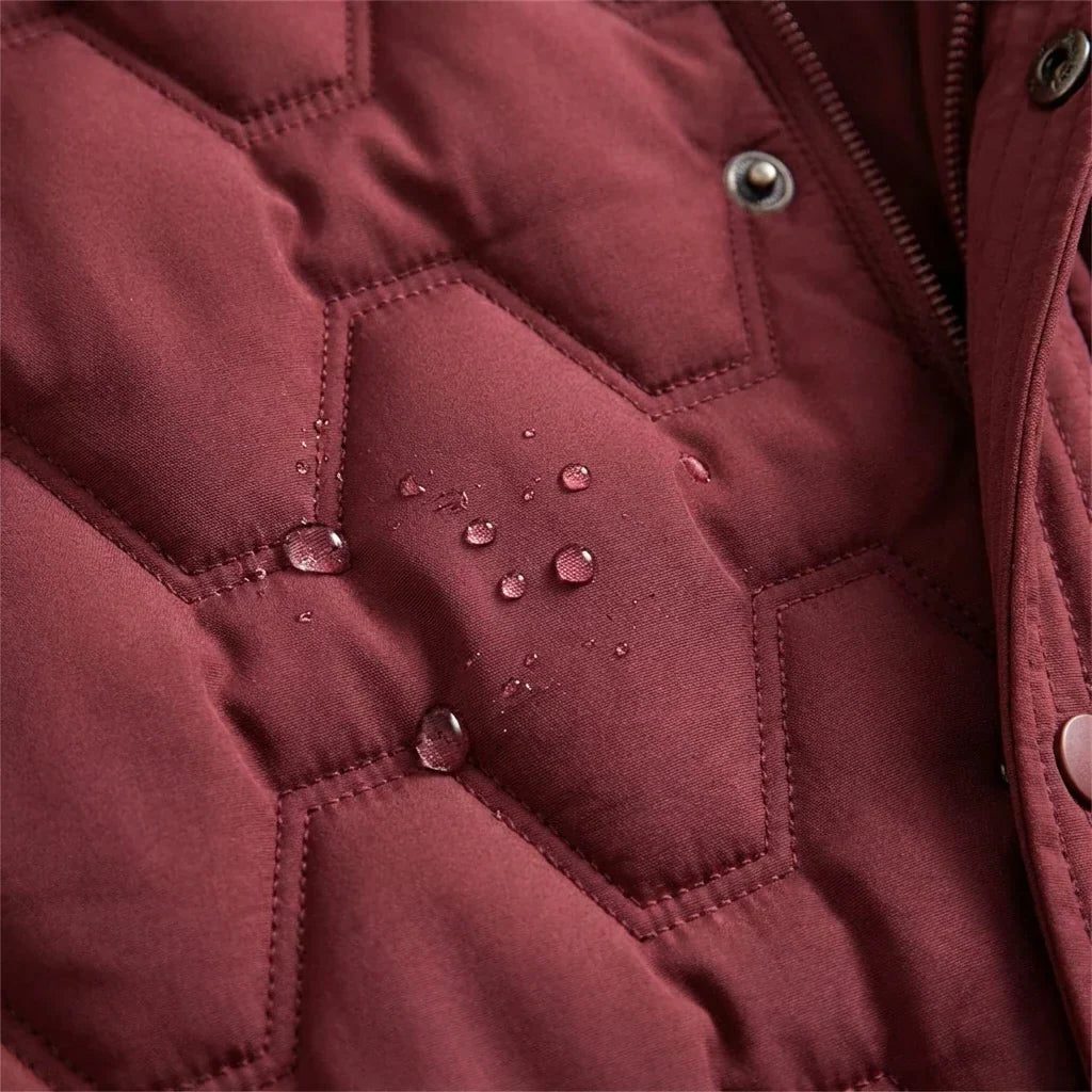 Orsolya | Women's Hooded Longline Quilted Puffer Coat