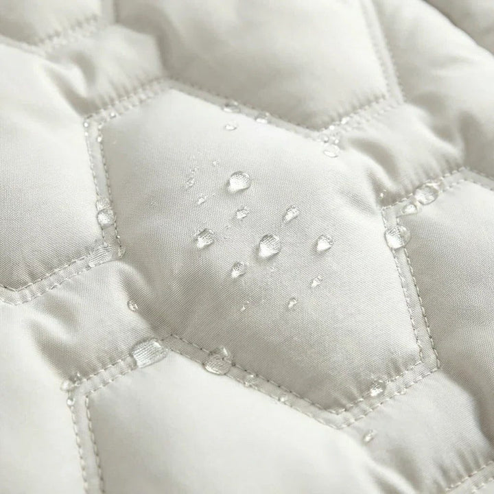 Aurelienne | Women's Hooded Longline Quilted Puffer Coat