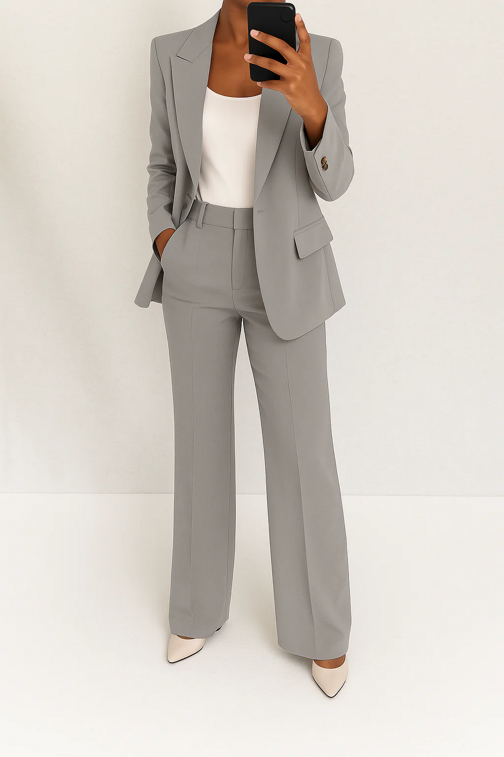 Marguerite | Wide Leg Blazer Suit Set for Women - Lavinem