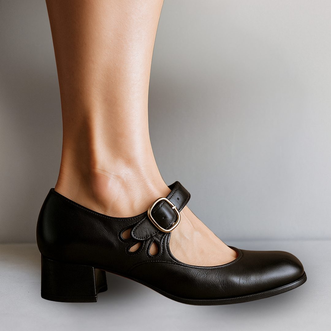 Sybilla | Women's Ankle-Strap Block Heel Mary Janes, image 2