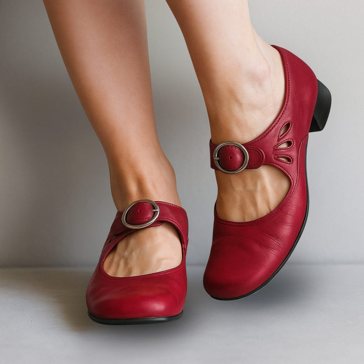 Sybilla | Women's Ankle-Strap Block Heel Mary Janes, image 4