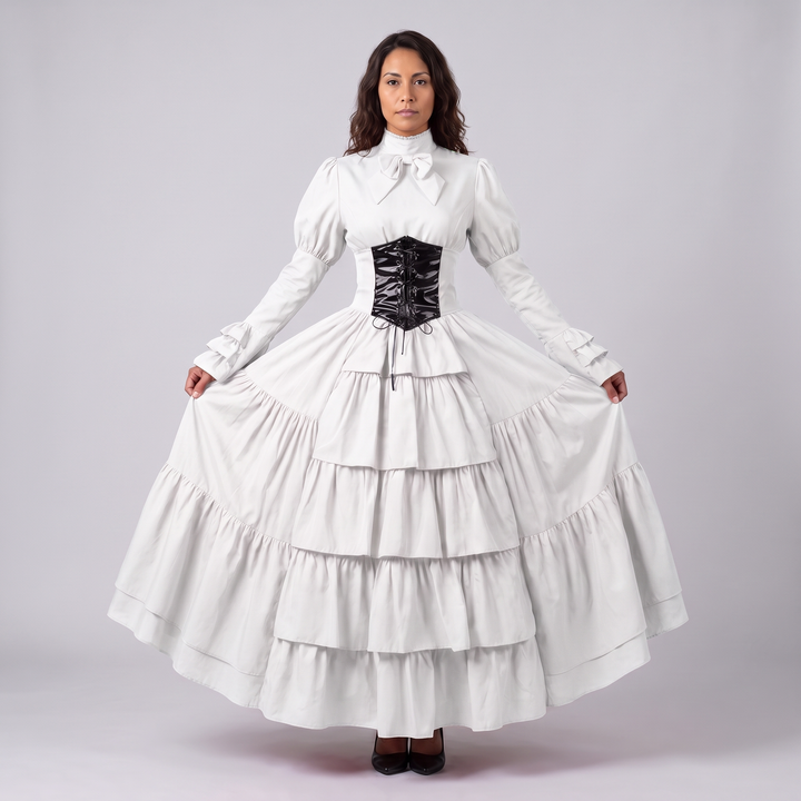 Women's Tiered Renaissance Ball Gown Costume - image 3