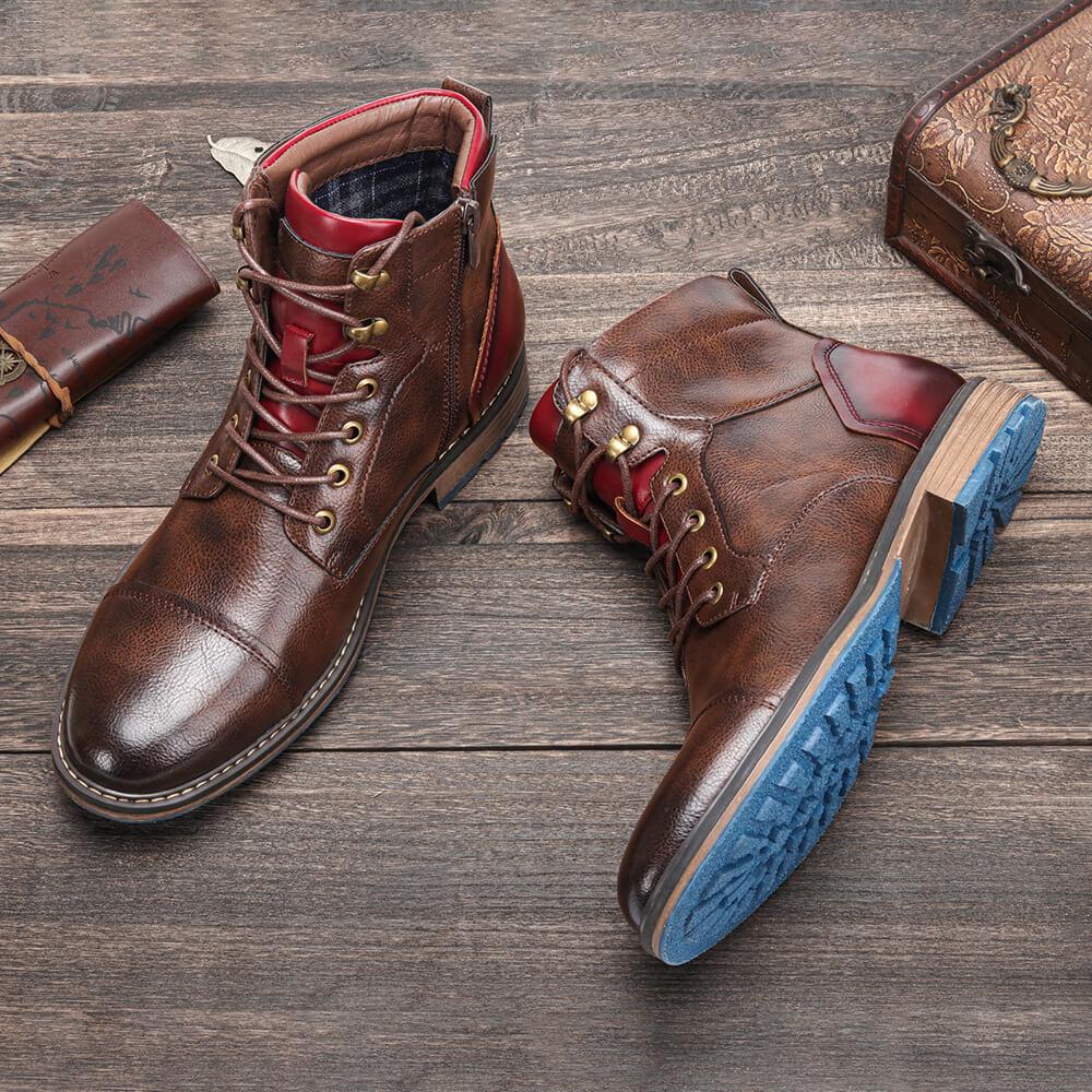 Blake | Men's Zip And Lace Leather Boots image 3