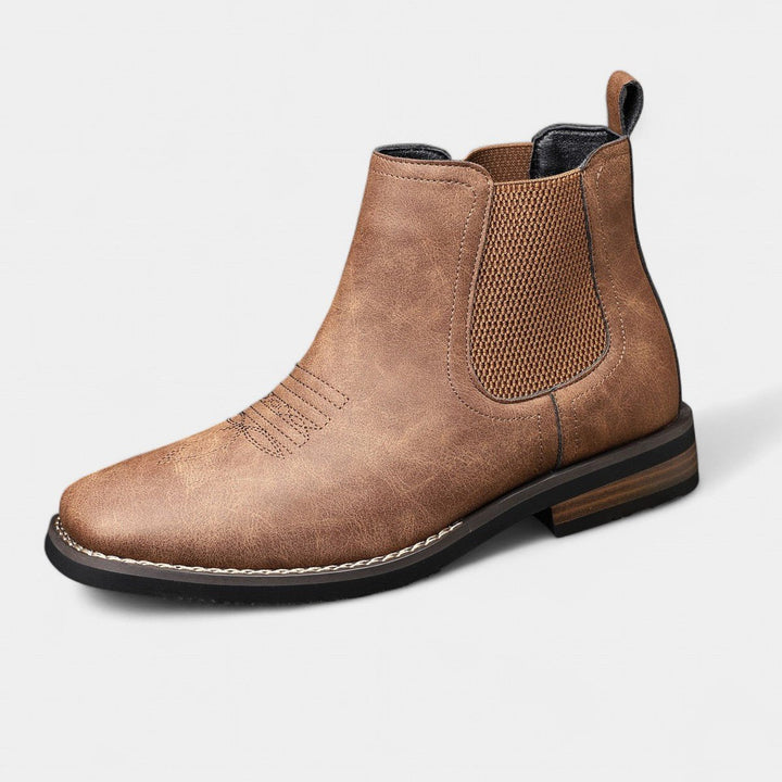 Cedric | Men's Slip-On Boots for Wide Feet in Chestnut Brown, image 1