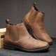 Cedric | Men's Slip-On Boots for Wide Feet in Chestnut Brown