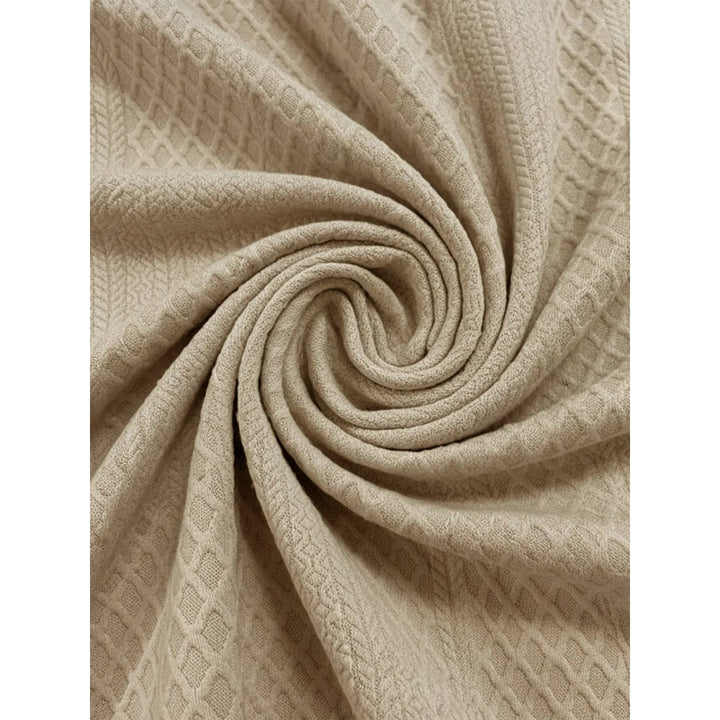 Erik Cable Knit Button-Neck Sweater with Elbow Patches - image 15