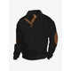 Erik Cable Knit Button-Neck Sweater with Elbow Patches - image 7