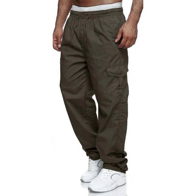 Barend Relaxed Cotton Cargo Pants with Elastic Waist - image 4