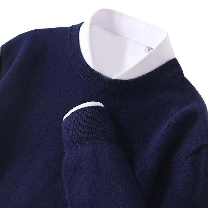 Oswald Fine-Knit Crew Neck Sweater - image 4