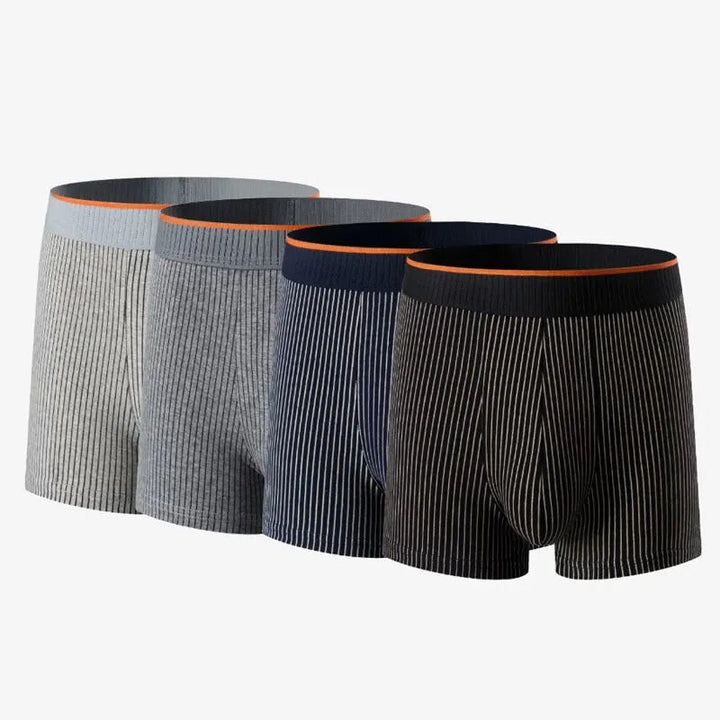 Oren Striped Cotton Boxer Briefs, Multipack - image 4