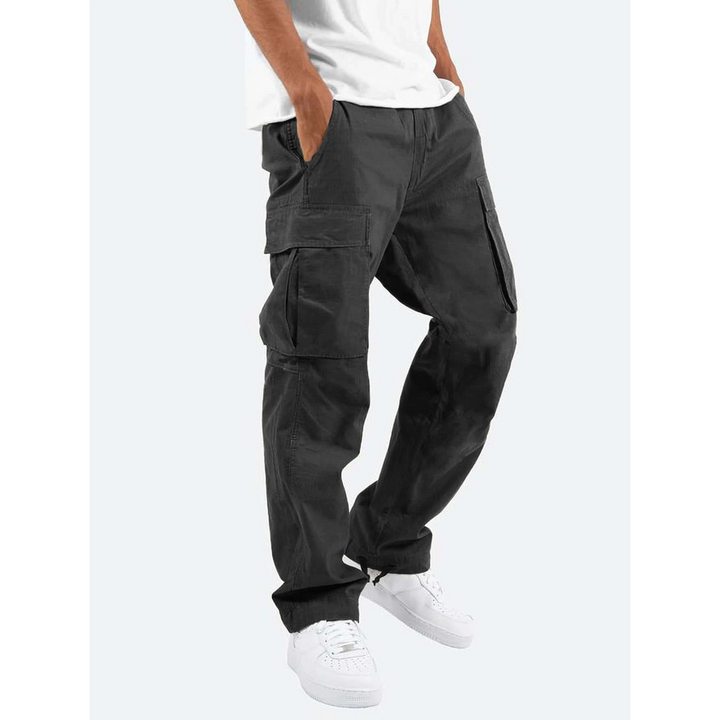 Porter Relaxed Cotton Cargo Pants with Drawstring Hems - image 1