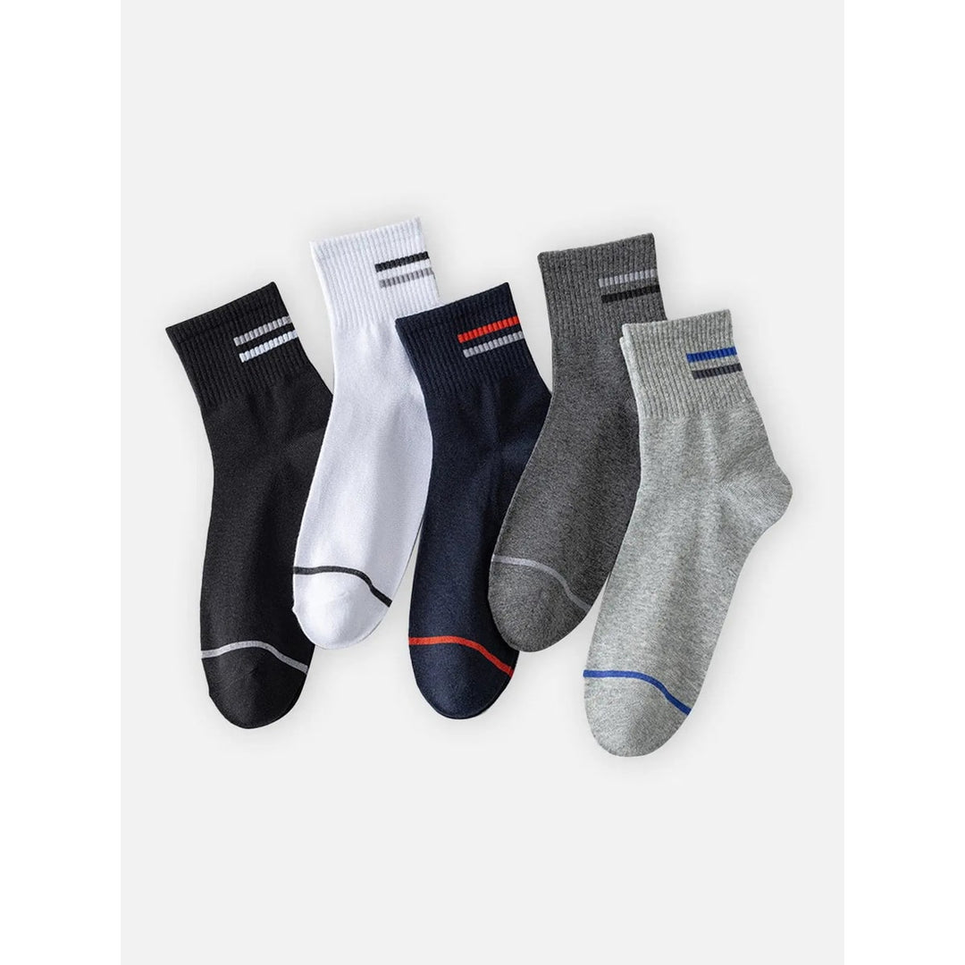 Cobus Striped Crew Socks, 5-Pack - image 1