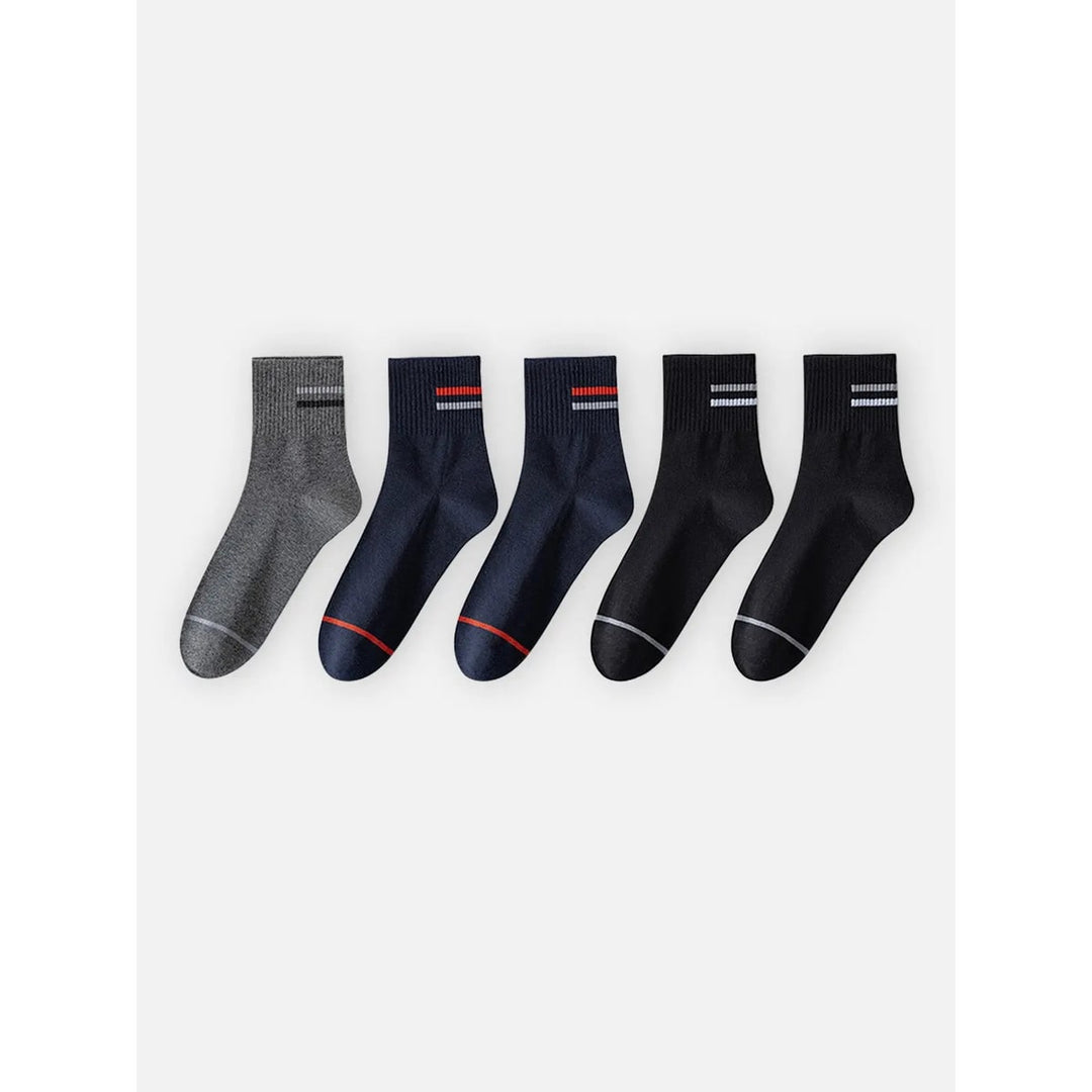 Cobus Striped Crew Socks, 5-Pack - image 12