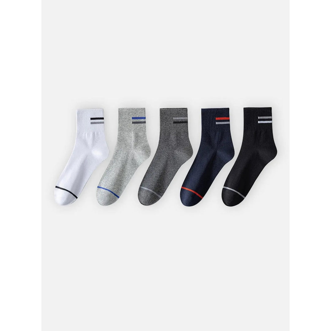 Cobus Striped Crew Socks, 5-Pack - image 7
