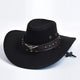 Frederik Faux Suede Western Hat with Studded Band - image 9