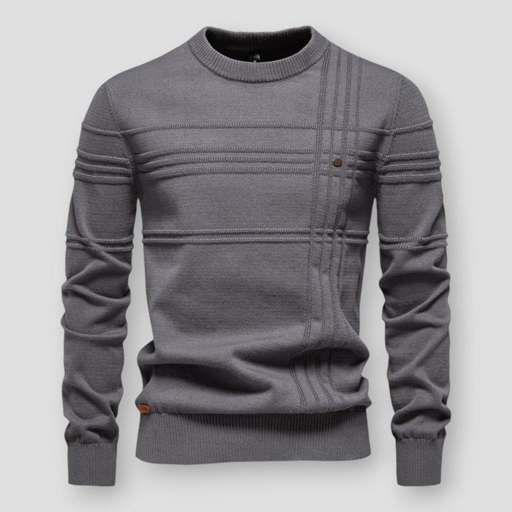 Constant Textured Stripe Crewneck Sweater - image 1