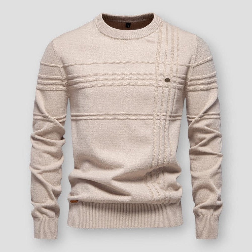 Constant Textured Stripe Crewneck Sweater - image 2