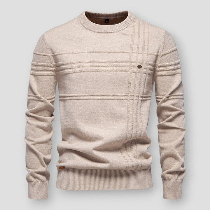 Constant Textured Stripe Crewneck Sweater - image 2