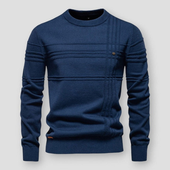 Constant Textured Stripe Crewneck Sweater - image 3